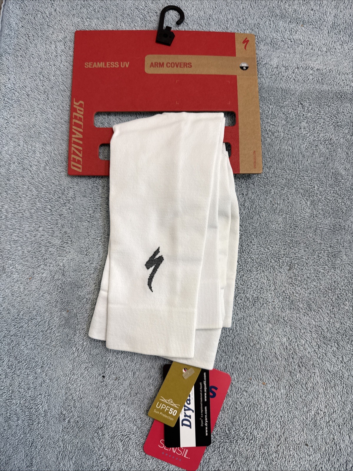 Specialized Seamless UV Arm Covers - White -Size XS/S