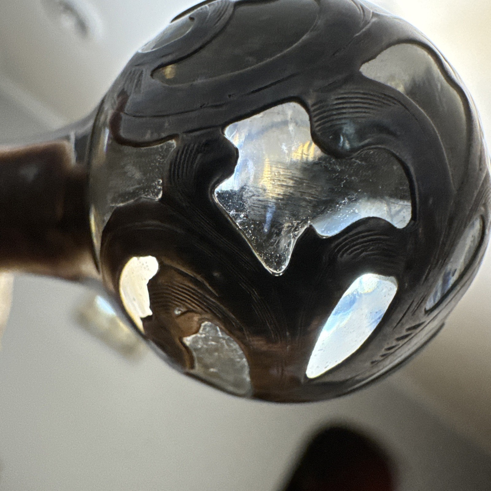 Antique Silver 999 100g Overlay Crystal Decanter /Webster Sterling Tray Unique!