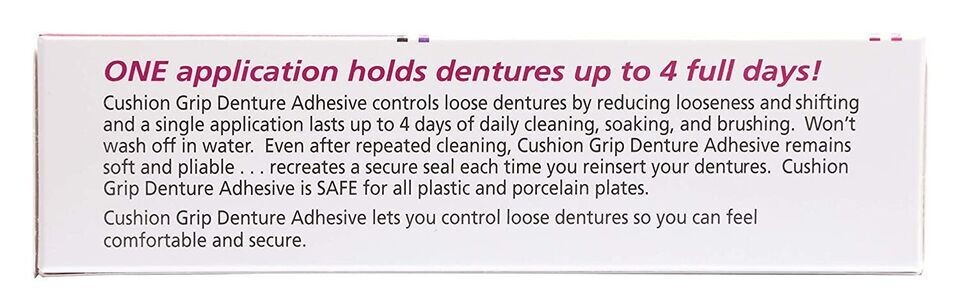 Cushion Grip Soft Pliable Thermoplastic For Refitting Dentures 1 Oz (12 Pack)NEW