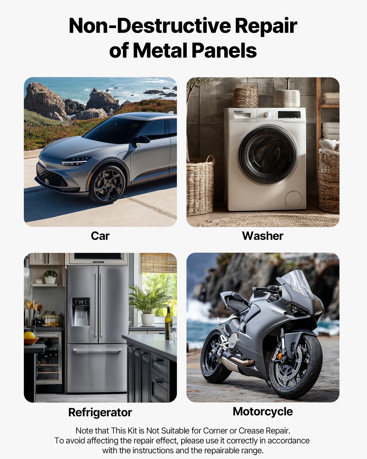 VEVOR Dent Puller Kit Car Body Bridge Lifter 100 PCS Paintless Hail Dent Remover