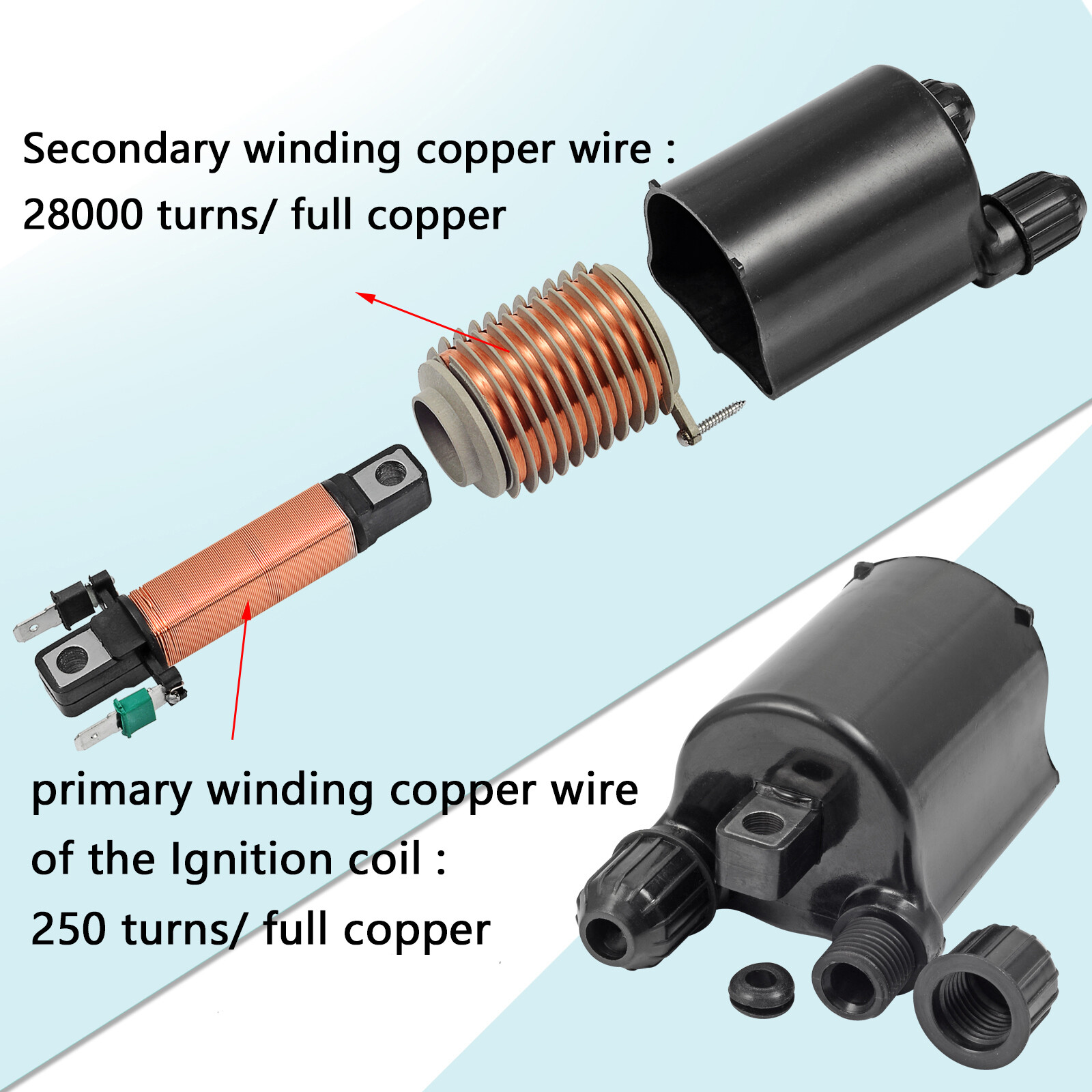 2 set of Ignition Coil & Spark Plug Cap For HONDA Shadow VLX 600 VT600 1988-2007