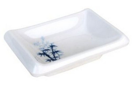 1 Pack White Bamboo Soy Sauce Dish Dipping Bowls Side Dishes 3.75x2.5in S-2326