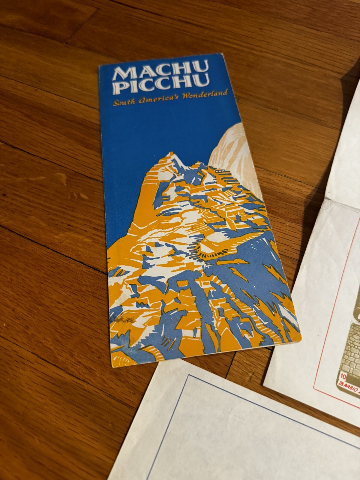 Vintage Lot Of 3 Machu Picchu Info Map Peru Visit Travel Tour Guide