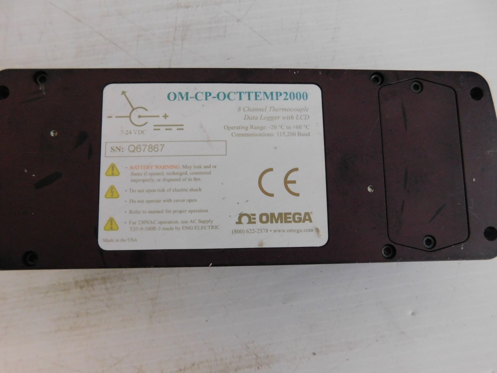 ^^ OMEGA OM-CP QUADTEMP 2000 4 CHANNEL THERMOCOUPLE TEMP RECORDER (DPA102)
