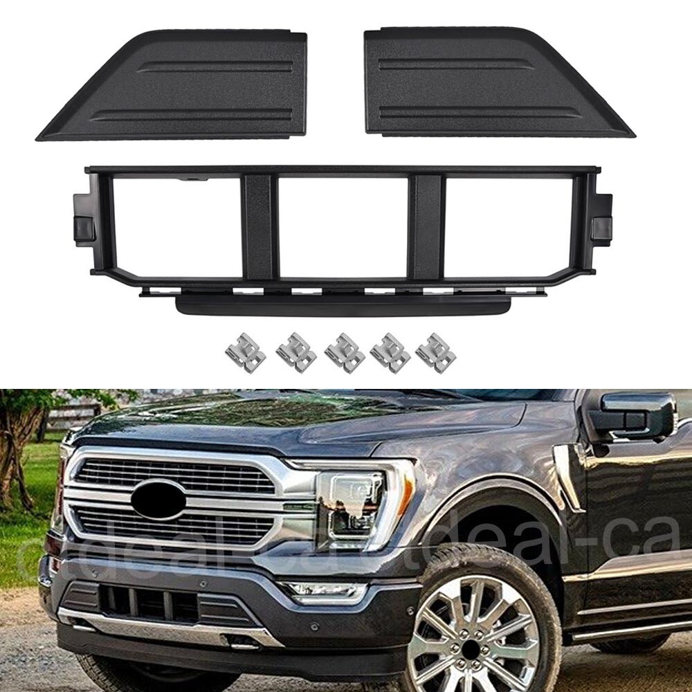 Front Bumper Grille + Corner Panel Cover For Ford F150 2021-2023 OE#ML3Z17B968BB