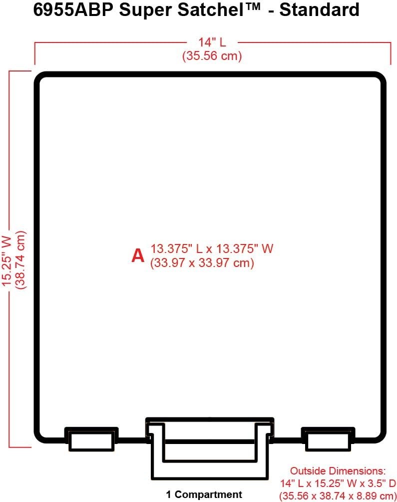ArtBin Designs 6955ABP Super Satchel 1 Compartment, Plum