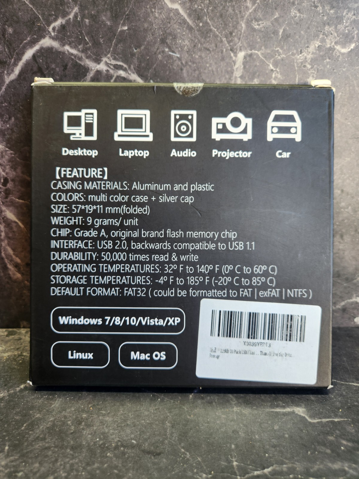 128MB Rewboat (10 Pack) USB 2.0 Memory Thumb Stick Memory For Data Storage