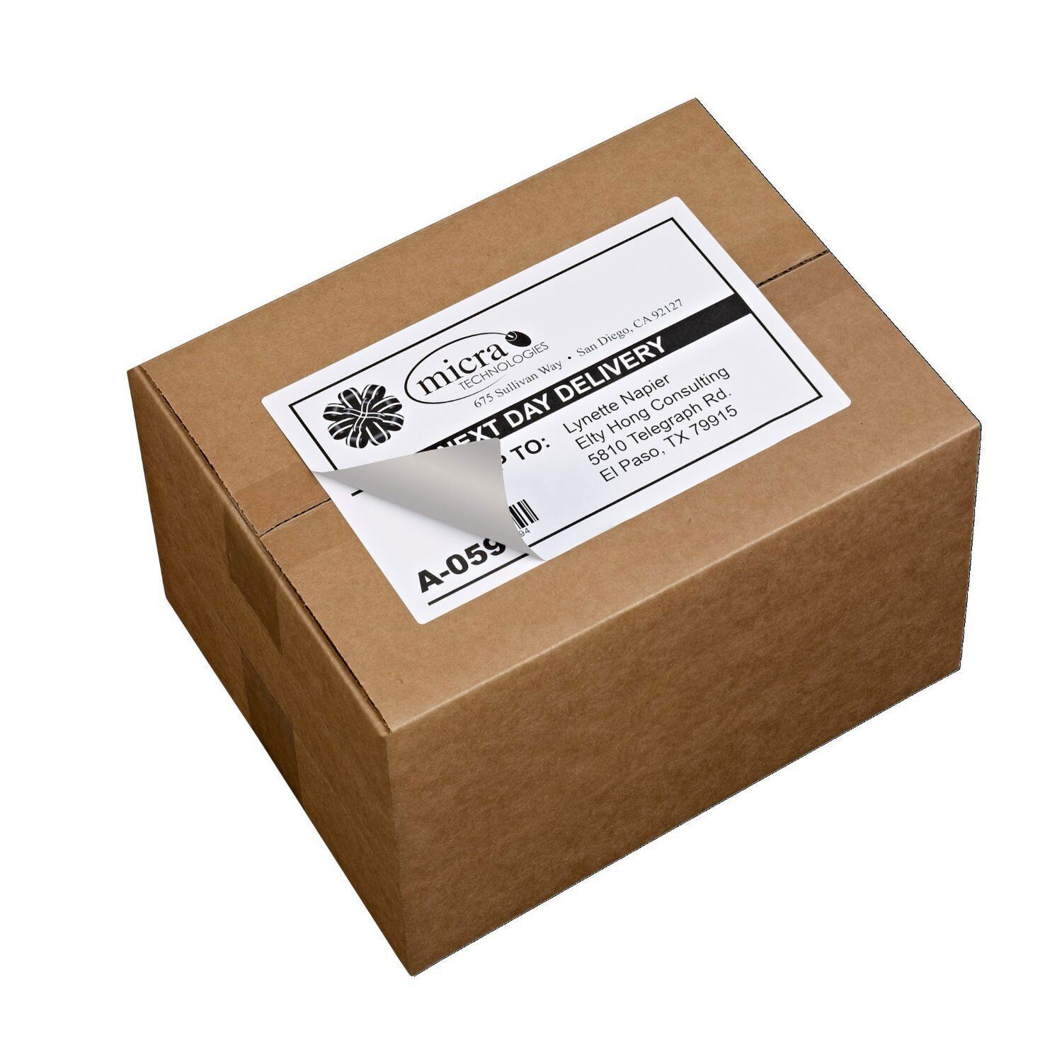 200-20000 Premium 8.5x5.5 Shipping Mailing Labels Half Sheet Self Adhesive Label