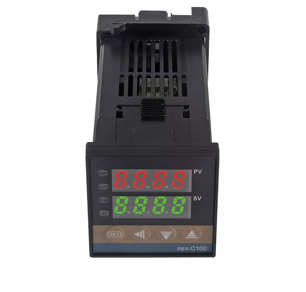110-240VAC PID REX-C100 Temperature Controller SSR-40A Thermocouple Heat Sink