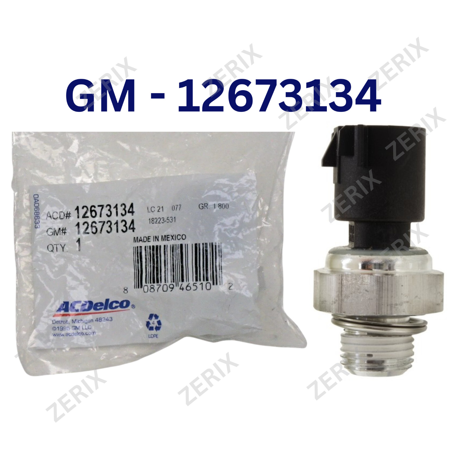 OEM NEW Engine Oil Pressure Sending Unit Sensor Switch 2009-2019 GM 12673134