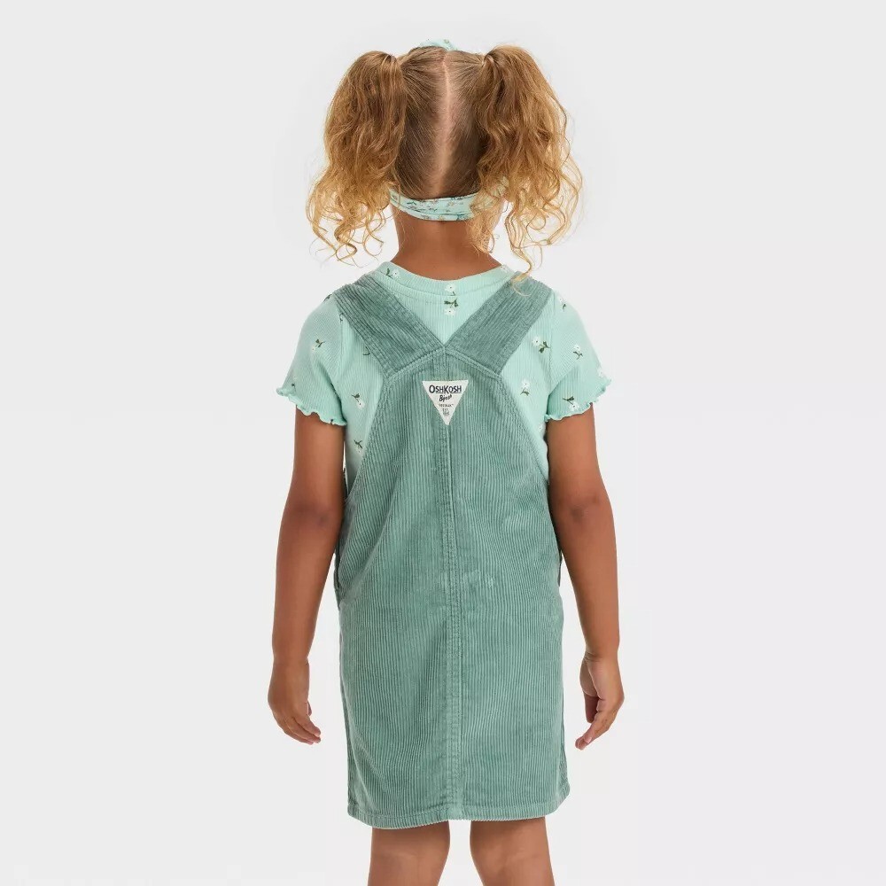 OshKosh B'gosh Toddler Girls' Corduroy Skirtall - Olive Green