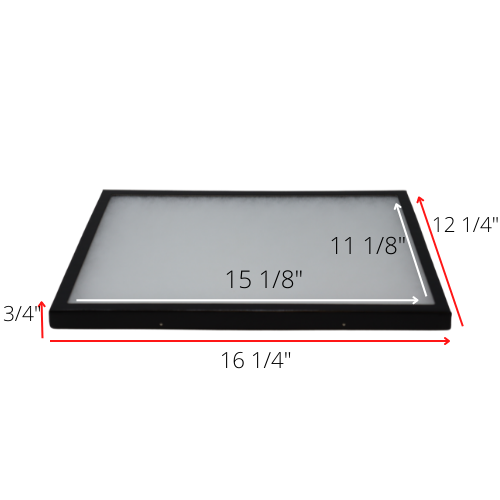 12 x 16 x 3/4 Riker Display Case Box for Collectibles Jewelry Arrowheads & More