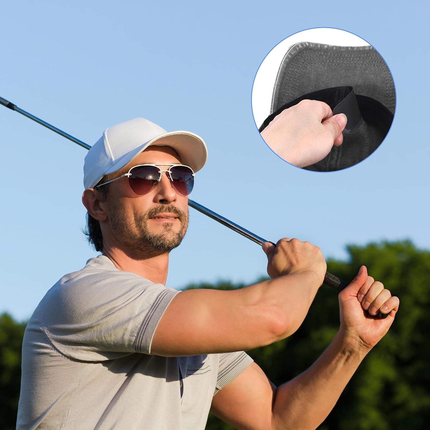 60 PCS Hat Sweat Liner,Prevents Stains Absorbent Shields Protector Black