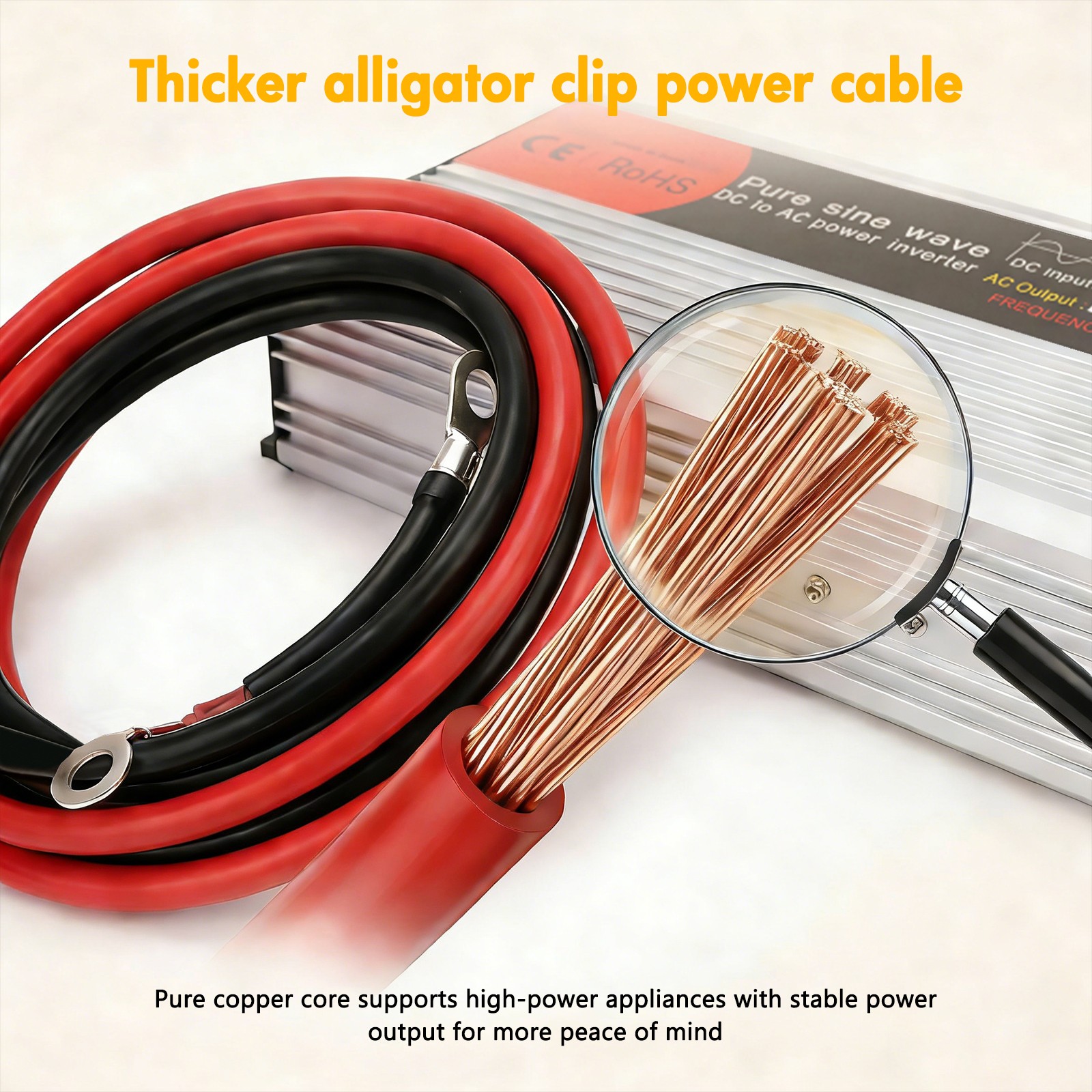 16000W Car Power Inverter 12V DC to 110V AC Pure Sine Wave Converter Transformer