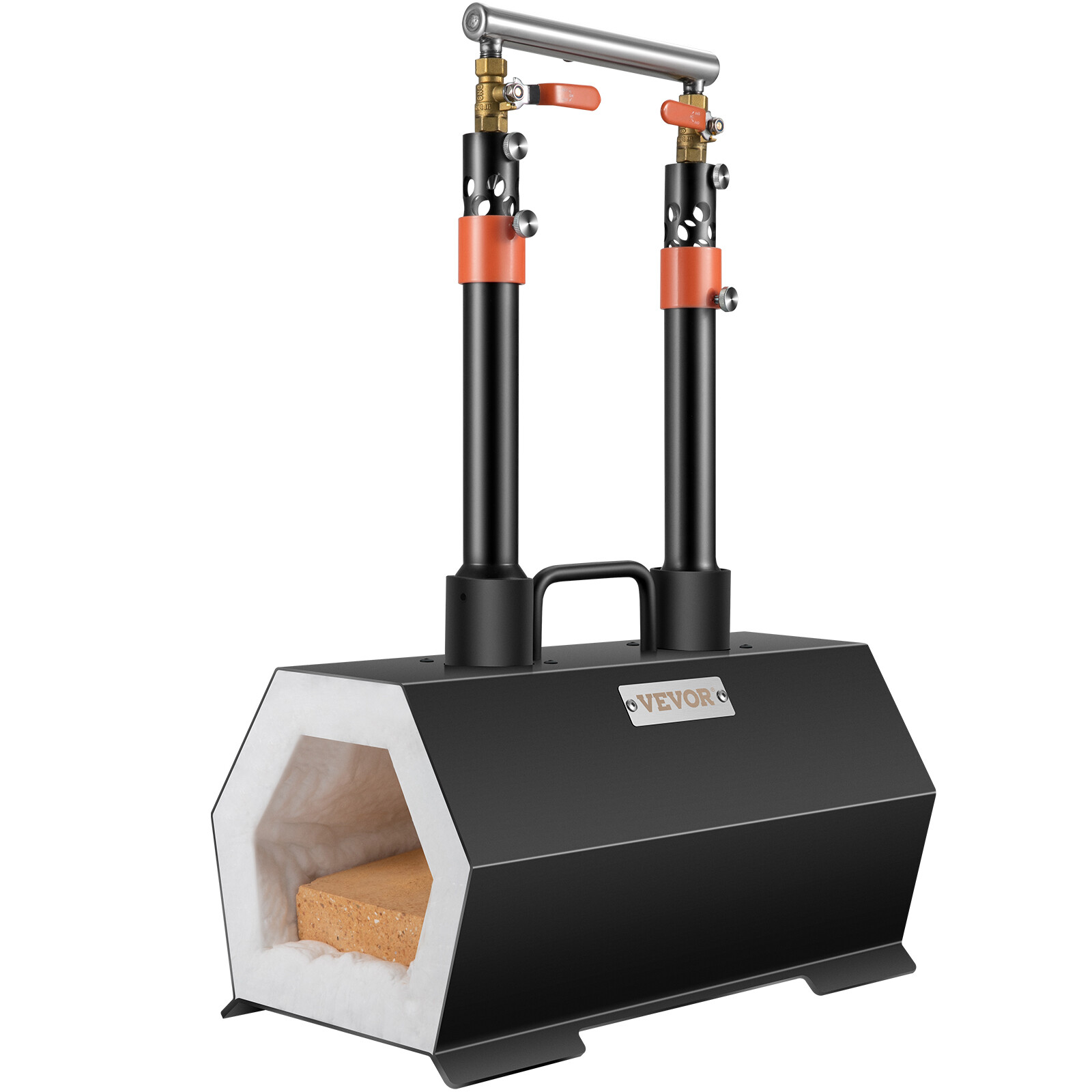 VEVOR Propane Forge Farrier Forge Double Burner Tool Knife Making Blacksmithing