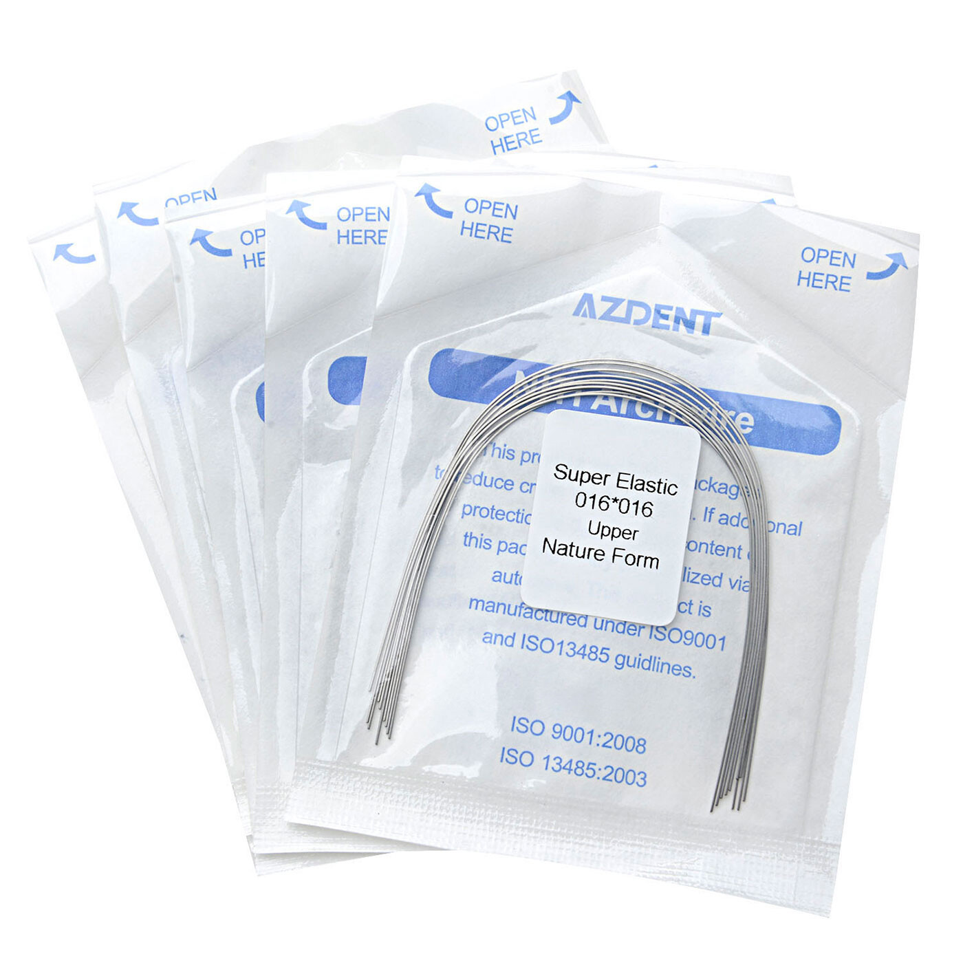 AZDENT Dental Orthodontic Super Elastic Niti Arch Wire Rectangular Natural Form