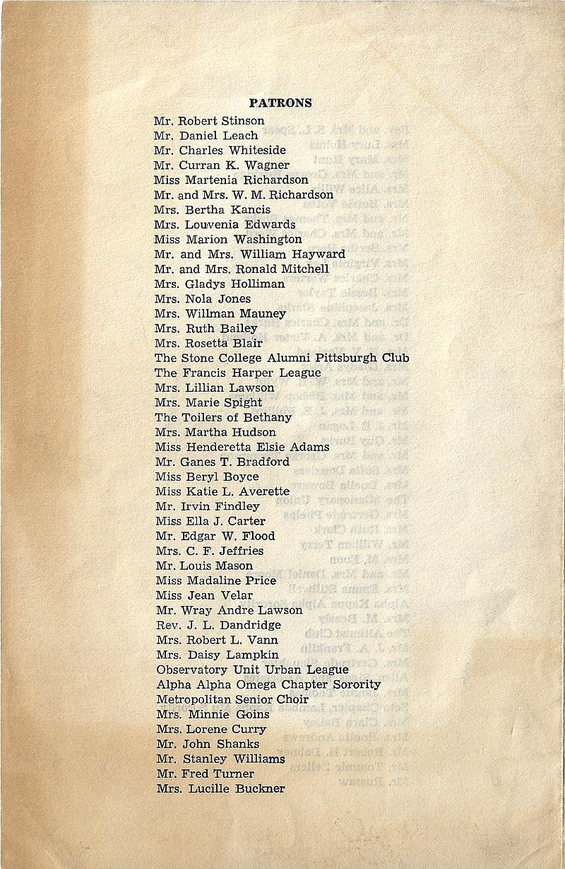 Vintage Atlanta~Morehouse College President at Black Baptist Church~1949 Program