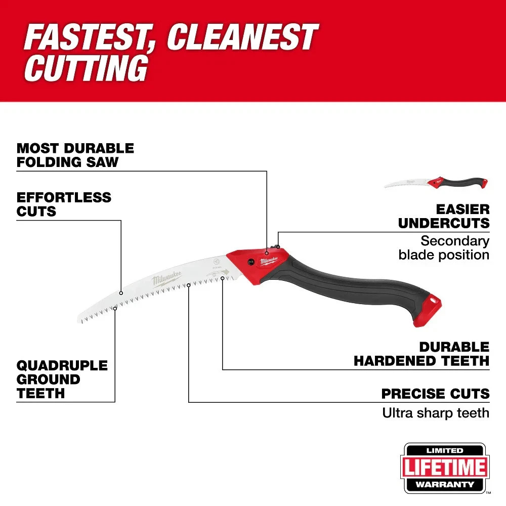 Milwaukee 48-22-9371 10" Heavy Duty Folding Pruning Saw