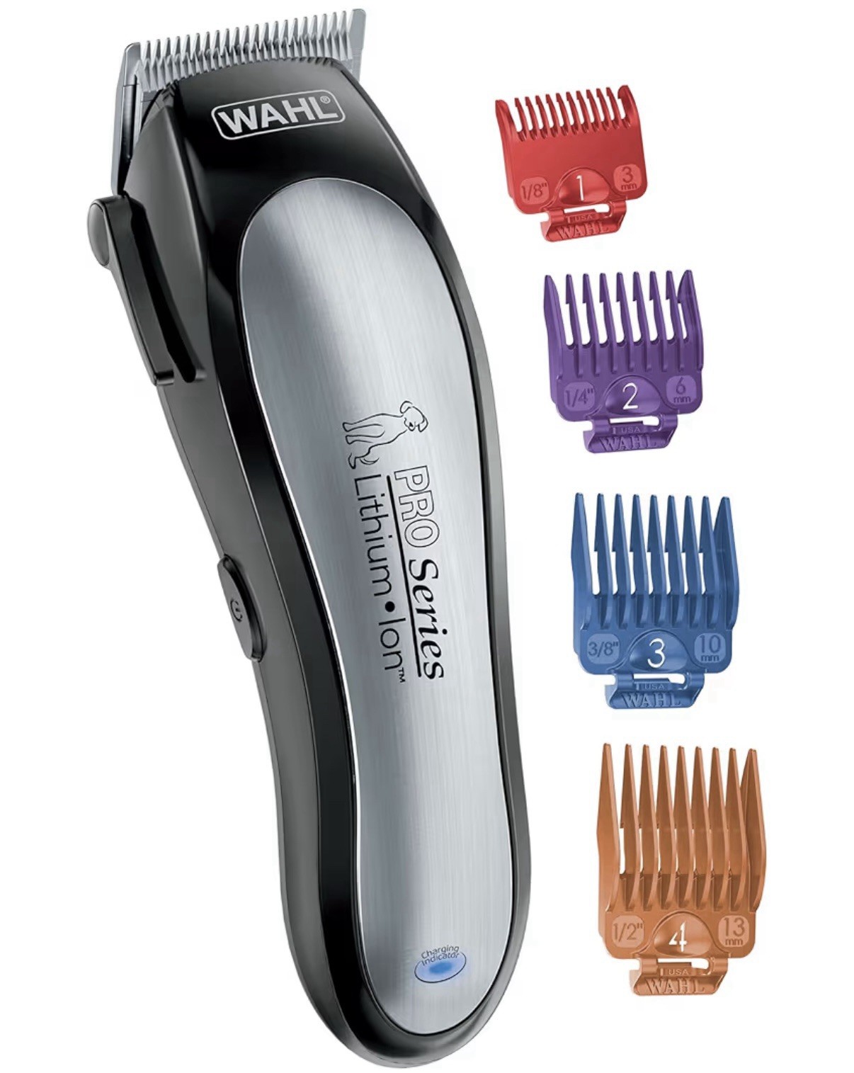 Wahl USA Lithium Ion Pro Cordless Dog Grooming Kit, Rechargeable, Black, 9766