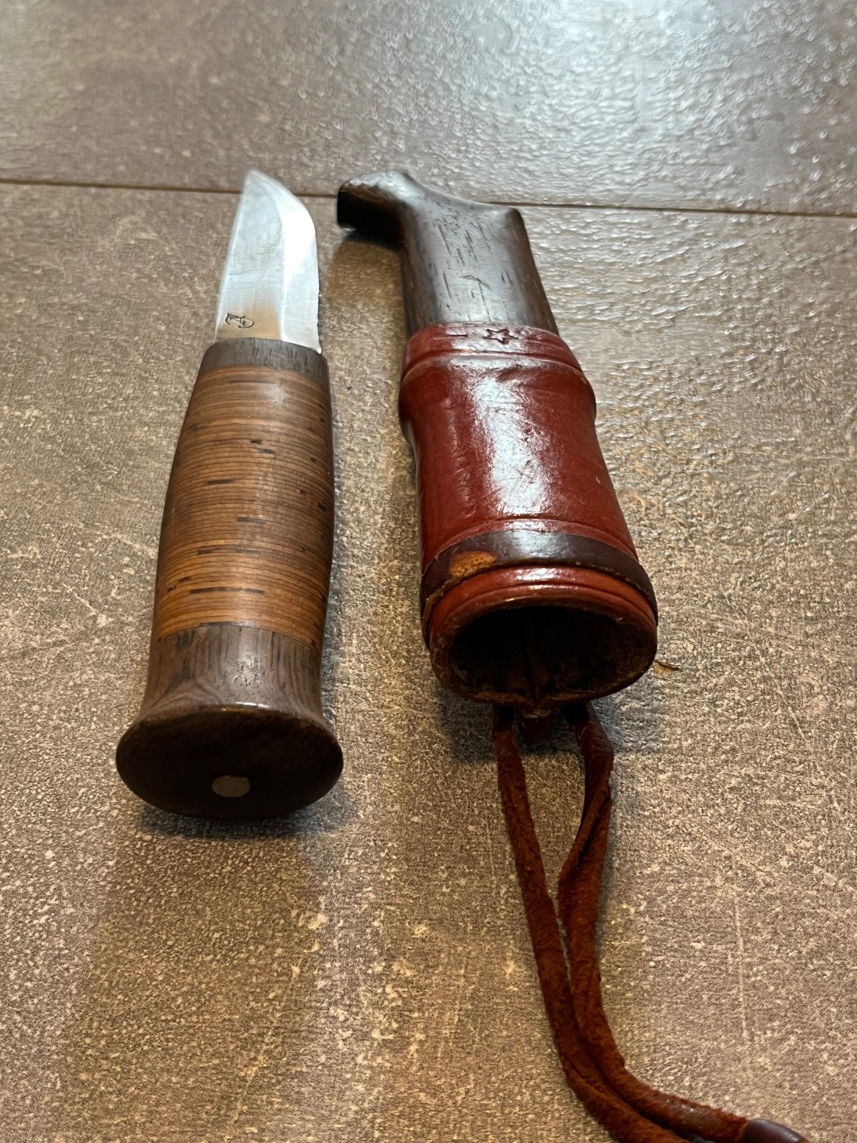 vintage swedish handmade knife puukko by JA hunting fishing camping