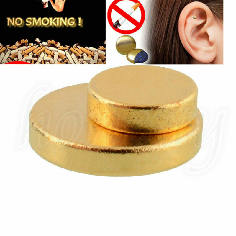 2X Quit Smoking Stop Smoke Ear Auricular Magnet Therapy Acupressure Healthy Care