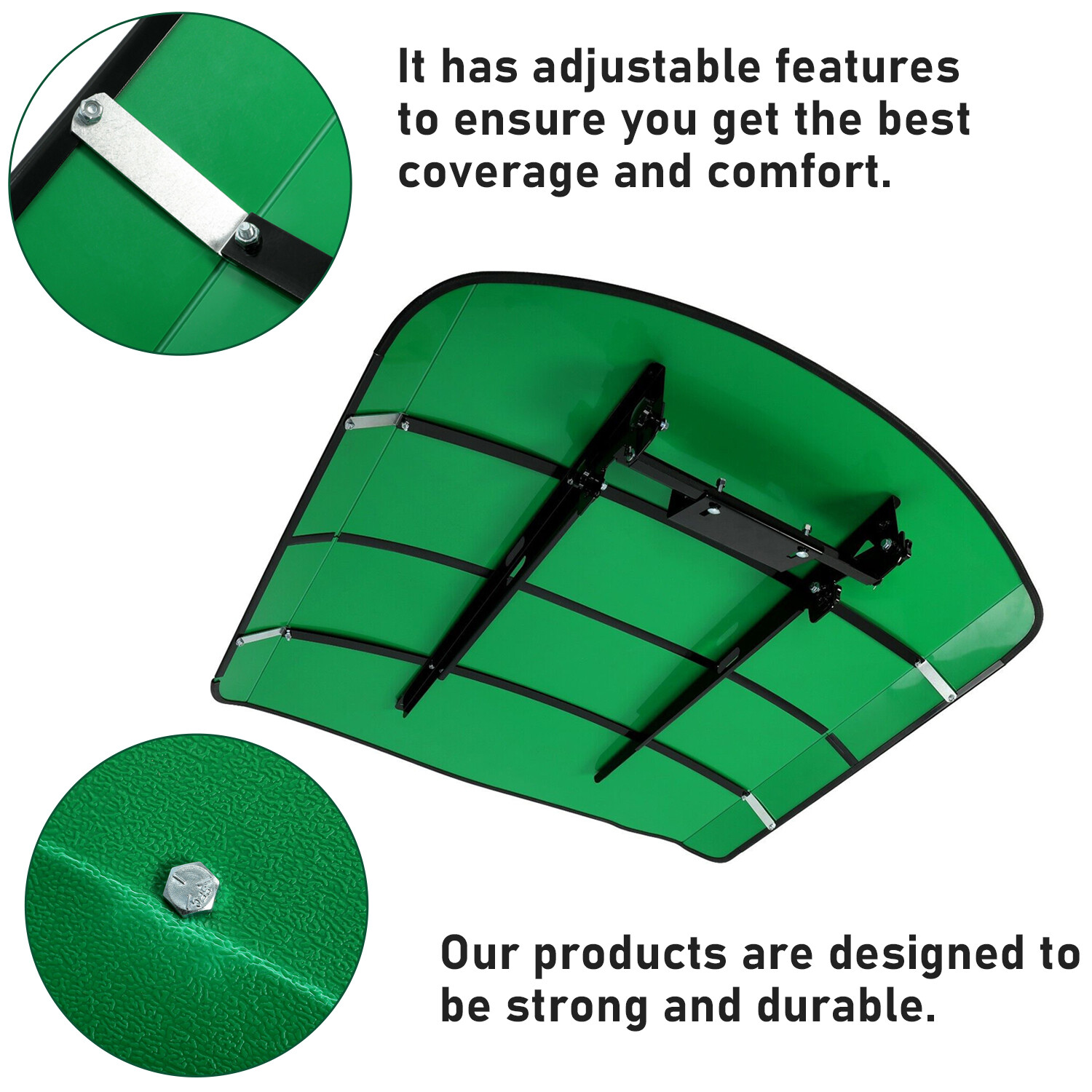 Green Tuff Top 52 x 52 Tractor ROPS Canopy Umbrella, New