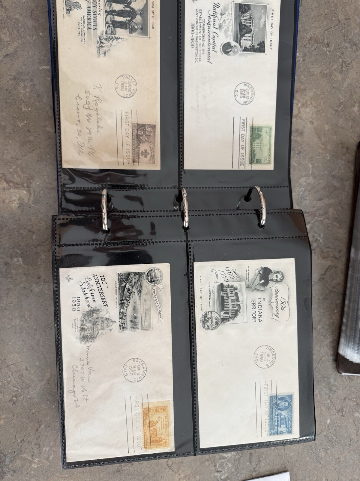 SuperSafe First Day Cover FDC albums with 900 Covers In 9 Albums 1951-2001