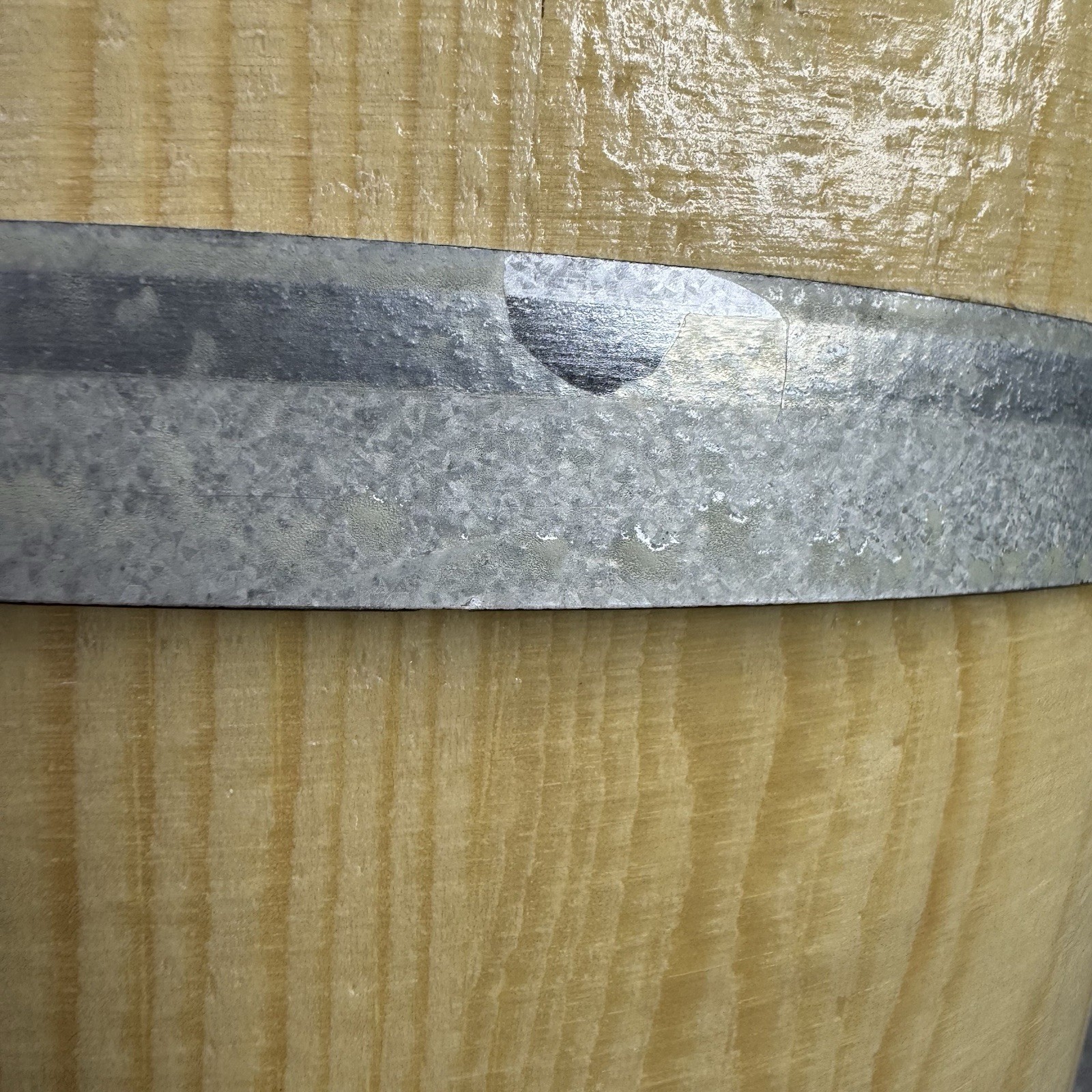 Wooden Sauna Bucket w Ladle And Sand Timer 1.3 Gal Pine Spa Steam Room Set