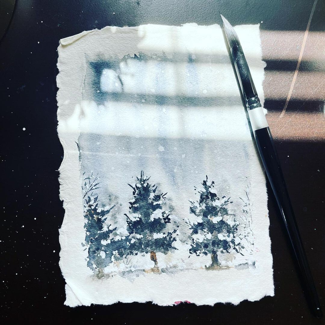 Watercolor Paper 140 lb. 50 Sheets 8"X6"(A5) Mixed Media Handmade Deckle Edges