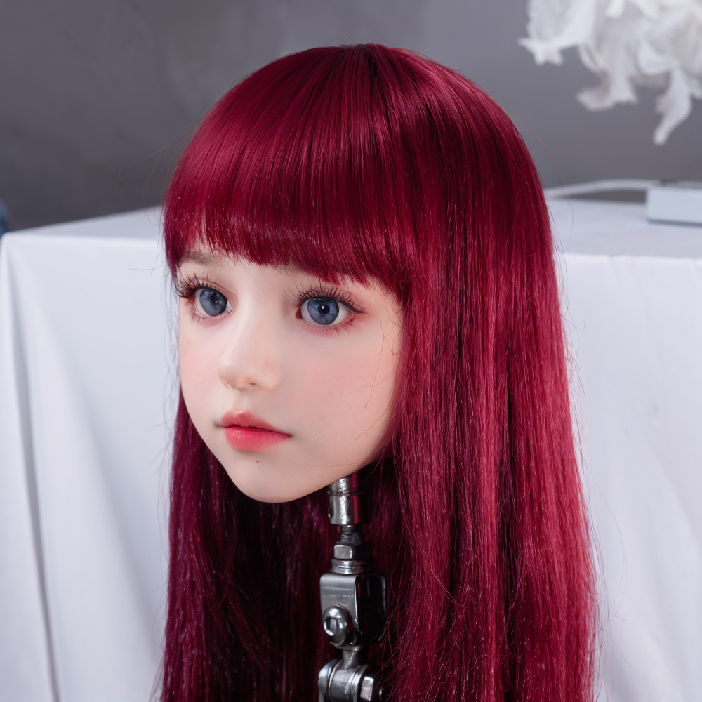 Super cool female head model,short hair,TPE material,perfect girlfriend,soft tex