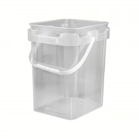 Basco Mmp8002-Sk Square Pail, Clear