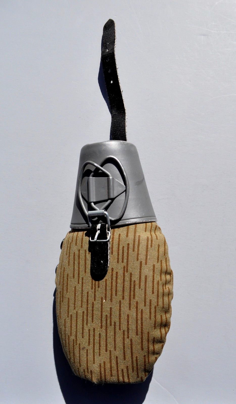 East German Army Cold War Canteen Rain Pattern Camo Cover And Cup Set Free Ship