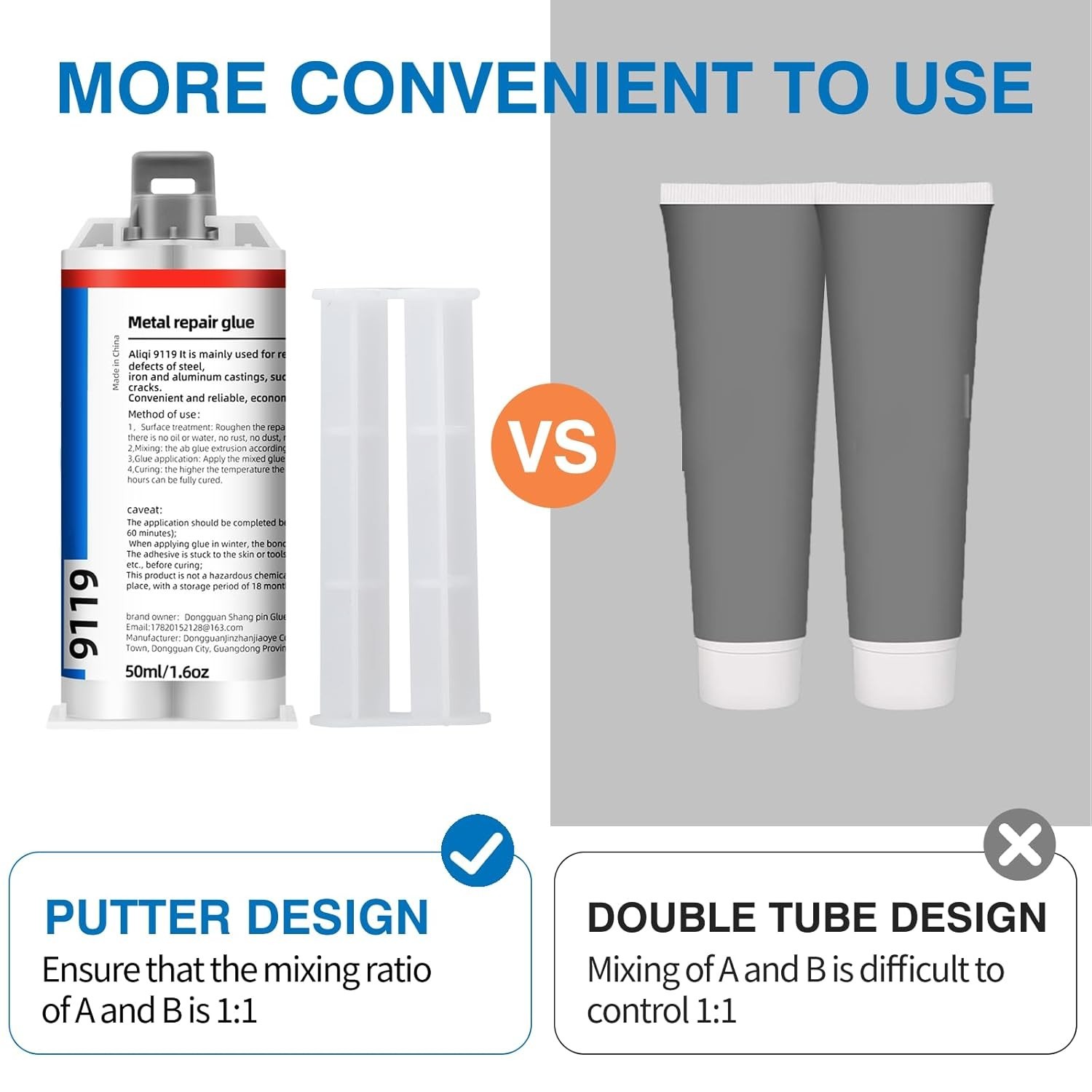 STRONGEST METAL STEEL ALUMINUM BOND PERMANENT FIX GLUE EPOXY COLD WELD SYSTEM