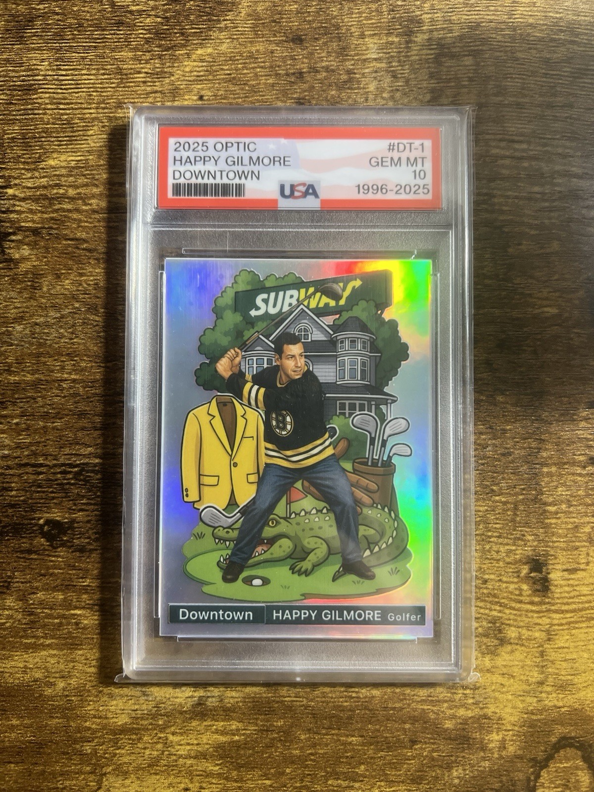 2025Custom Happy Gilmore Adam Sandler Holo Golf Downtown USA 10 Slab