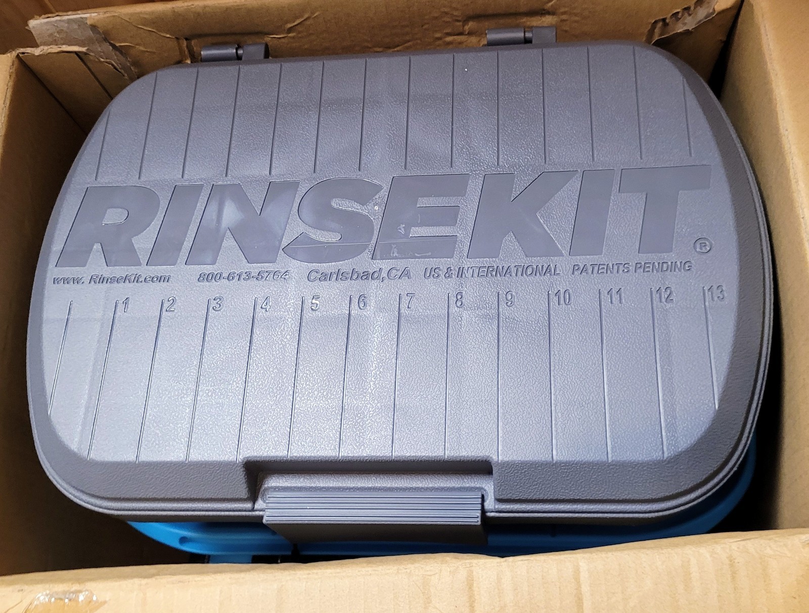 Rinsekit Plus Pressurized 2 Gallon Outdoor Portable Shower Beach RV Camping