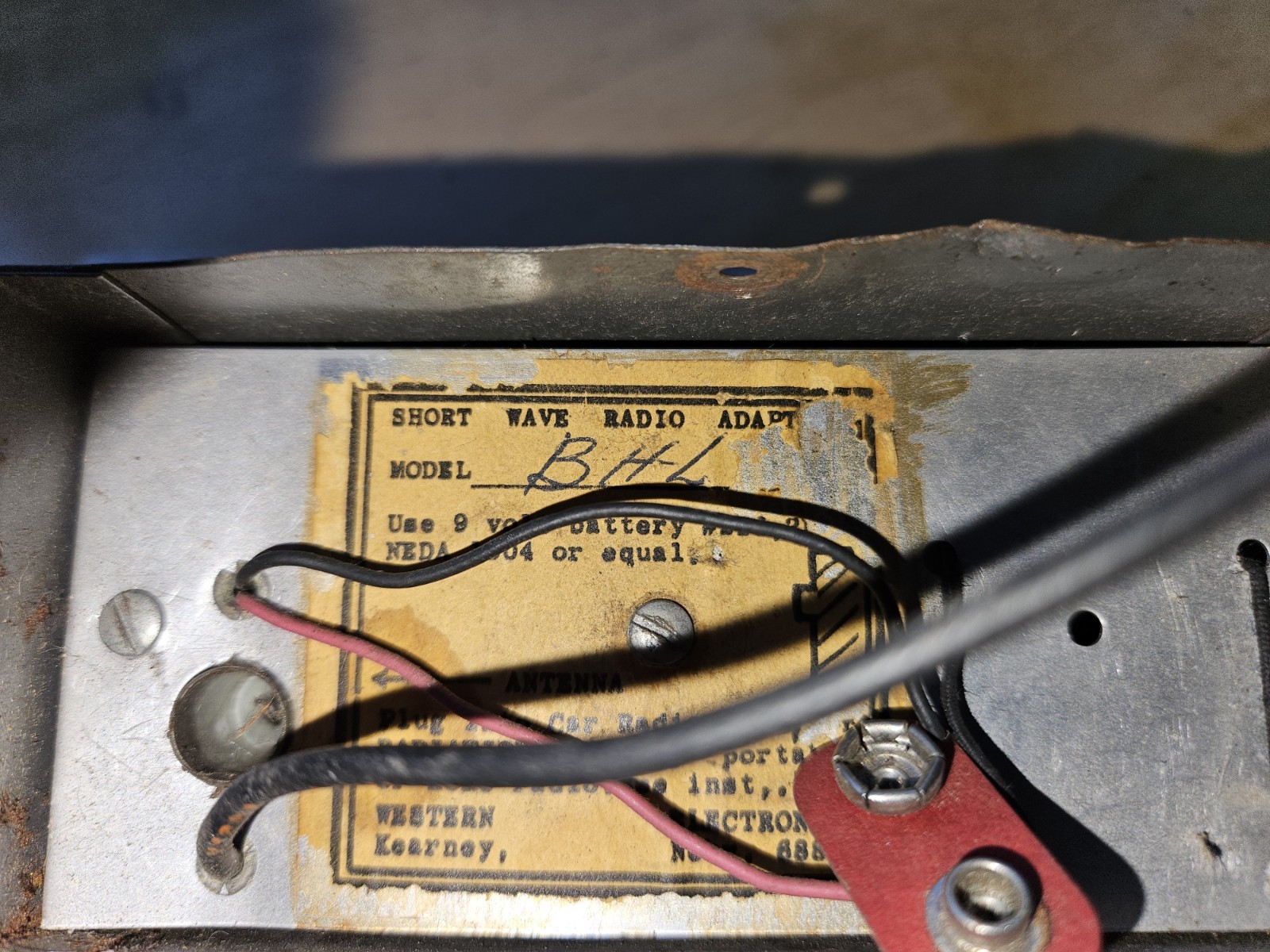 Rare Western Electronics VHF- Police Fire Emergency Short wave radio adapter