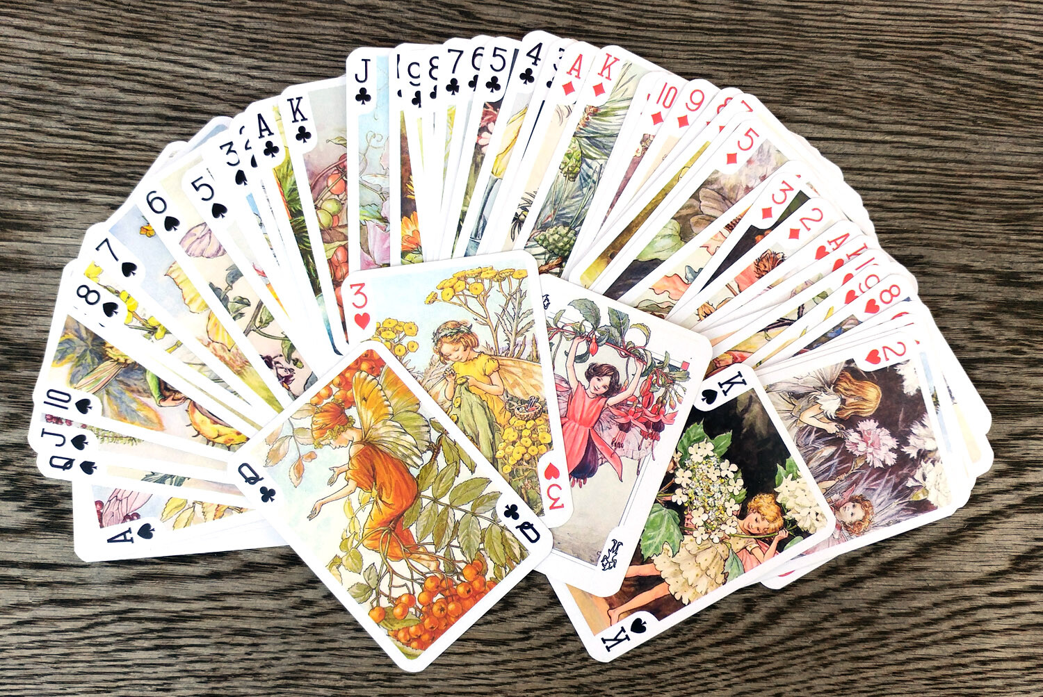 Playing Cards (Poker Deck 54Card) FAIRY Little by Cicely Barker Vintage 652-007