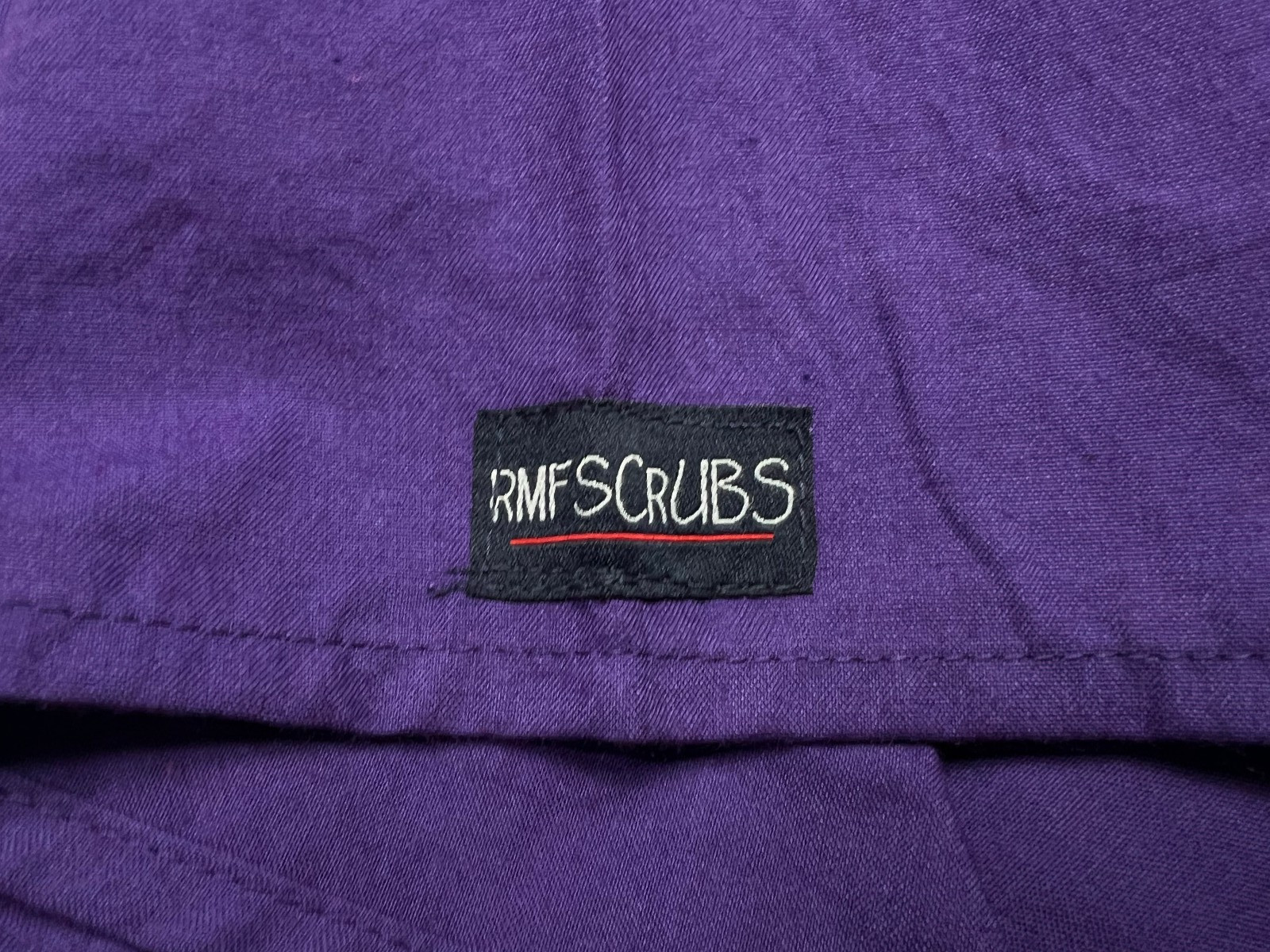 Scrub Set Unisex (L) Purple 4 Pockets Solid Top & Bottom Medical NWOT