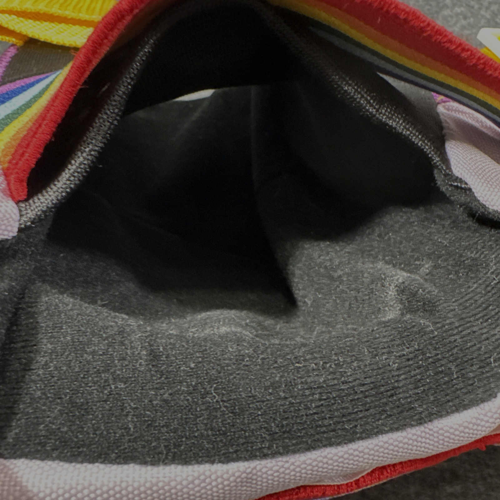 187 Moxi Killer Pads Pink White Rainbow Strap Adult Knee Pads Safety Size S/M