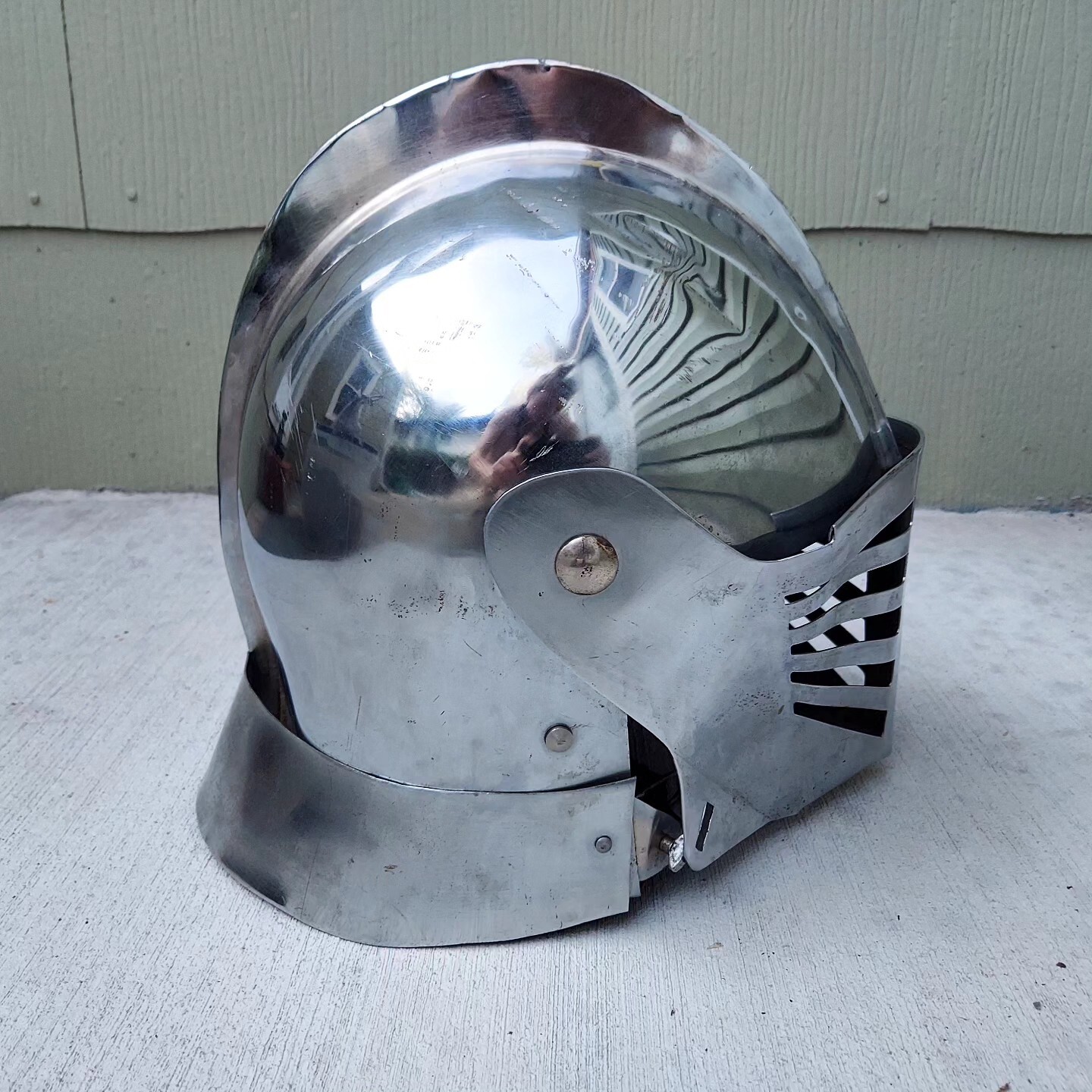 SCA Functional Armor Helm Leather Interior Medieval Knight Helmet