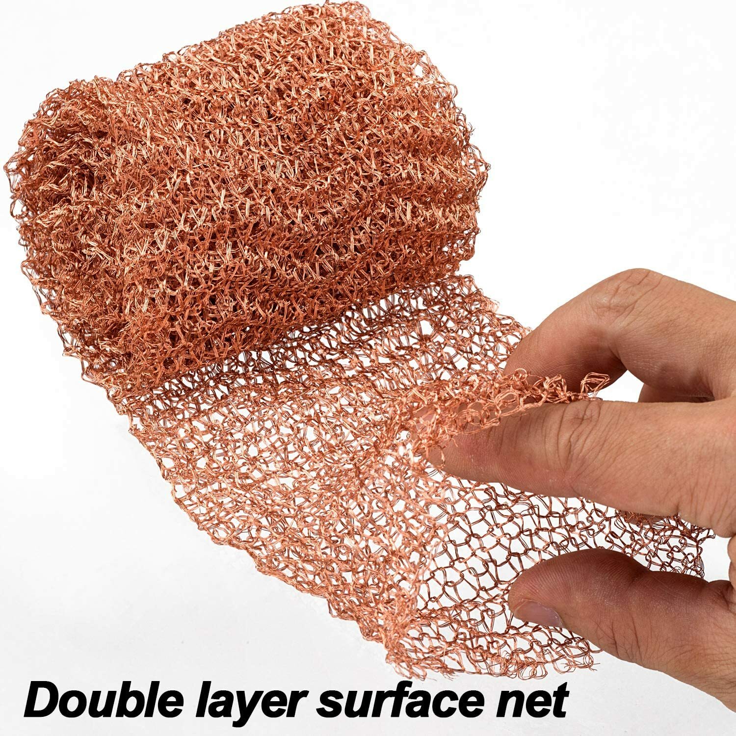 Pure Copper Mesh Knitted Filter Sanitary Blocker for DIY Hole Distilling