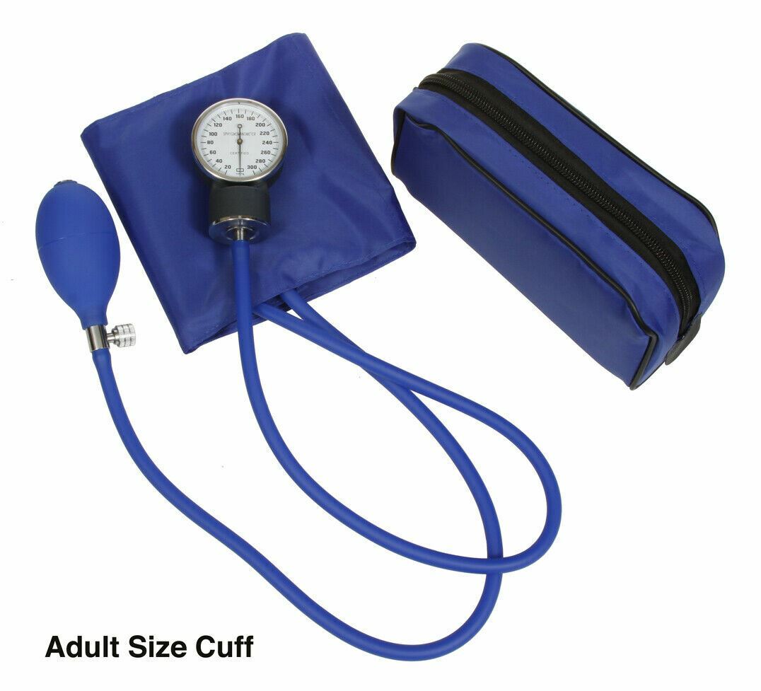 Manual Blood Pressure Monitor BP Cuff Gauge Aneroid Sphygmomanometer Machine Kit