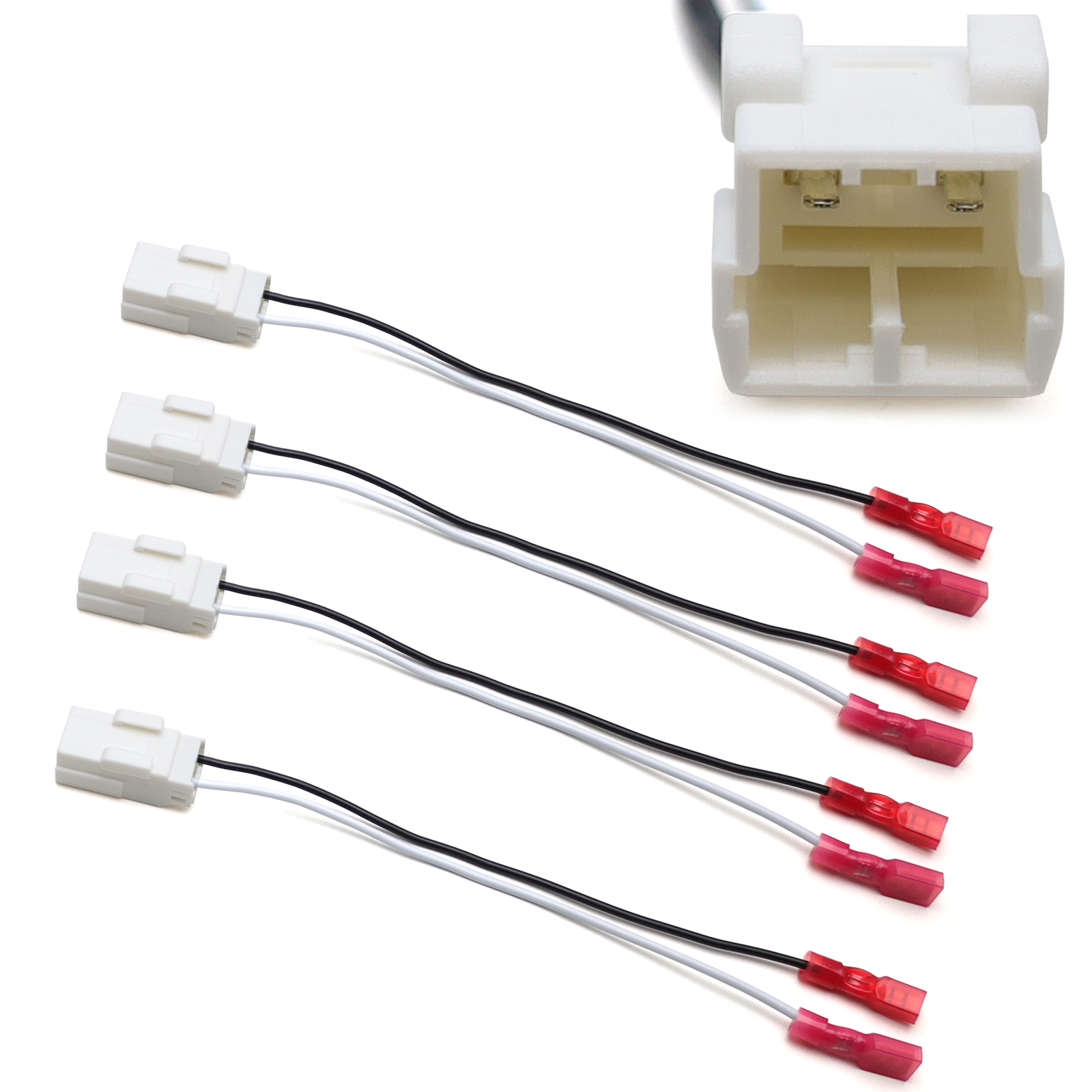 4pc 72-6514 Door Speaker Wire Adapter Wiring Harness For Dodge Jeep Chrysler Car