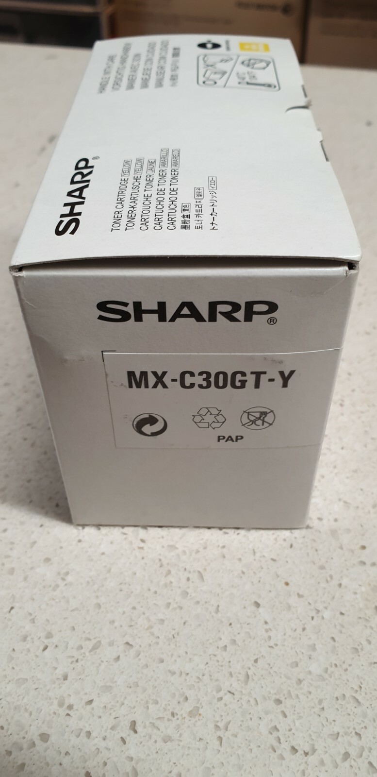 Genuine Sharp MX-C30GT-Y Yellow Toner for MX C250F, MX C300W, MX C301W Brand New