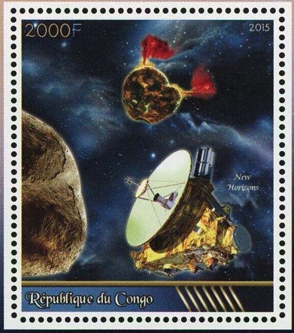 New Horizons Stamp Space Satellite Probe Souvenir Sheet Mint NH