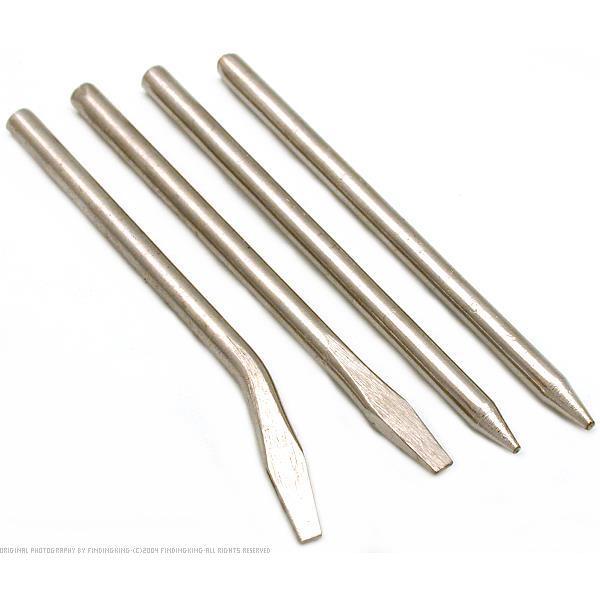 4 Soldering Iron Tips Solder Hobby Craft Jewelers Design & Repair Tools