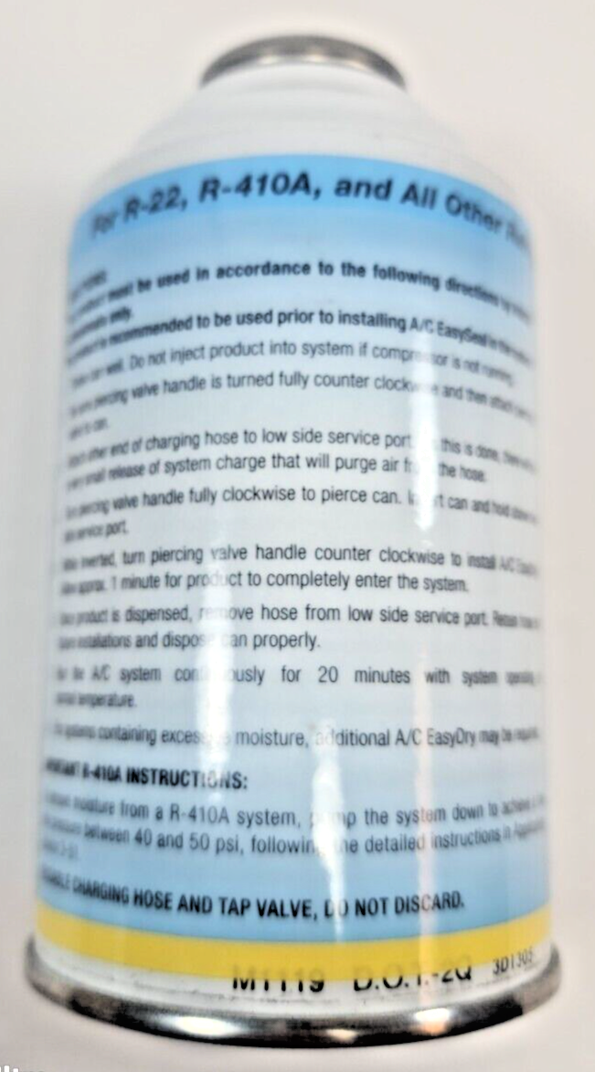 Nu-Calgon 4051-06 A/C EasyDry 3oz Eliminates Moisture (Up to 5 Ton Systems)