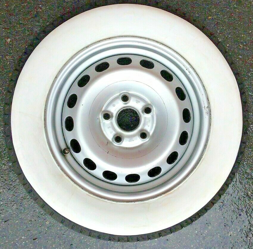 For 15 Inch Rims 3'' Wide Whitewall Topper Tire Trim Insert Firestone Style 4Pcs
