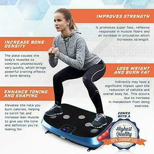 LifePro Rumblex 4D Vibration Plate Exercise Machine - Triple Motor Oscillation,