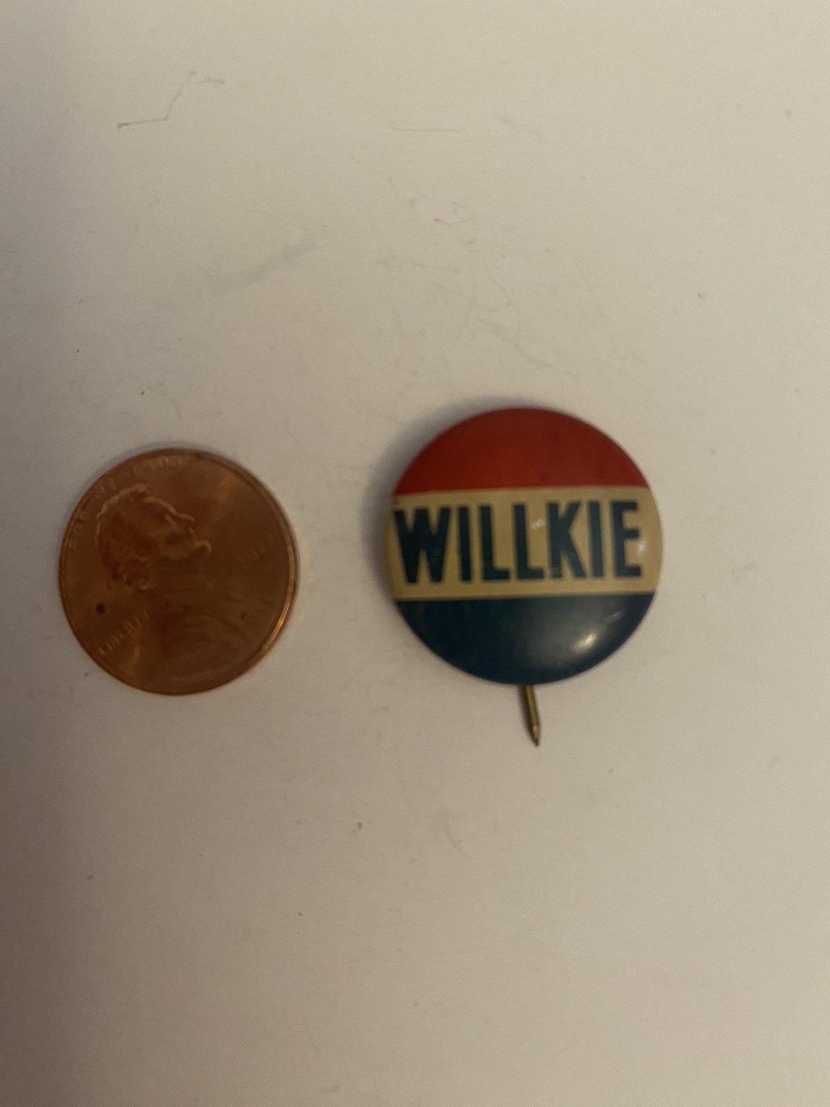 Willkie Pin Back Button P31